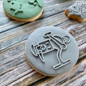Fishing Reel Fondant Stamp Embosser