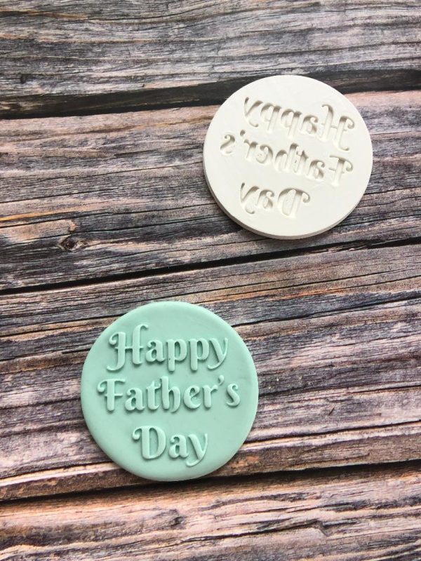 Happy Father's Day Fondant Stamp Embosser, Happy Fathers Day, Dad, Daddy
