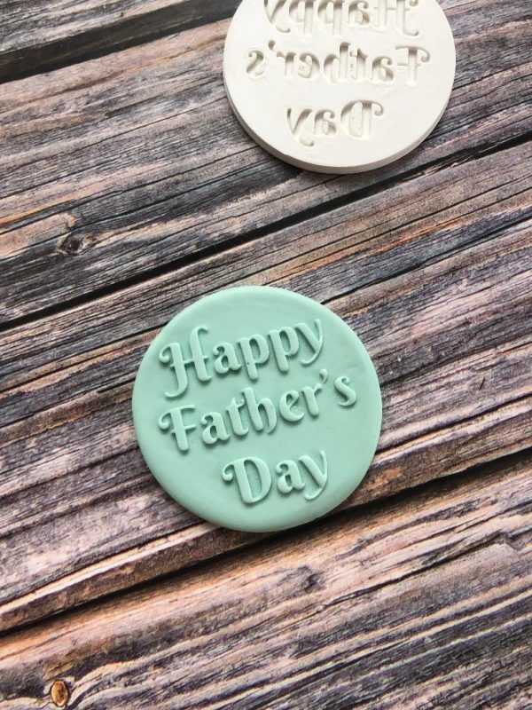 Happy Father's Day Fondant Stamp Embosser, Happy Fathers Day, Dad, Daddy