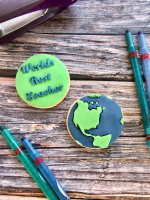 Worlds Best Teacher Fondant Stamp Embosser, Teacher Appreciation, Thank You Teacher