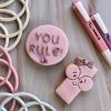 You Rule Fondant Stamp Embosser, Ruler, Teacher, Thankyou, Thank You, Teacher Appreciation