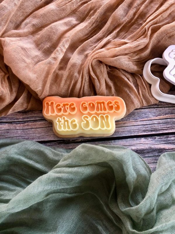 here comes the son 3 Here Comes The Son Cookie Cutter and Fondant Stamp Embosser