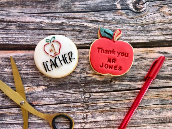 Number One Teacher Fondant Stamp Embosser, Thank You Teacher, Best Teacher, Teacher Appreciation