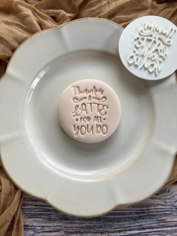 Thanks A Latte Cookie Stamp