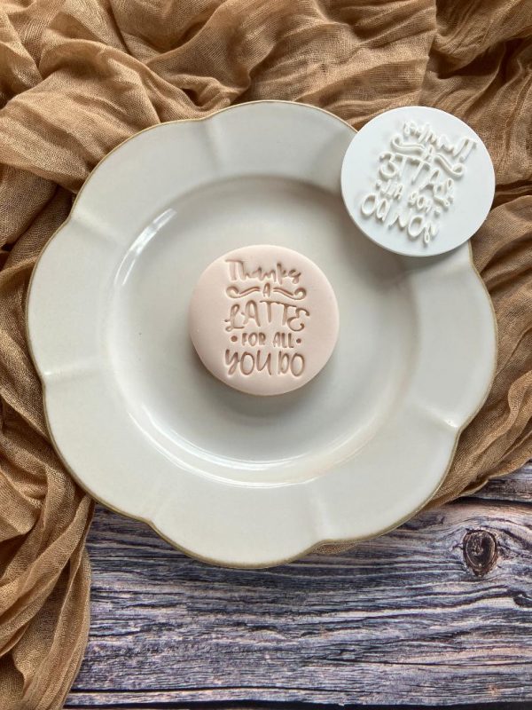 Thanks A Latte Cookie Stamp