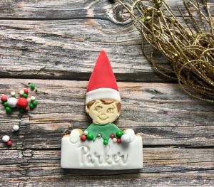 Elf Place Setting Cookie Cutter and Fondant Stamp