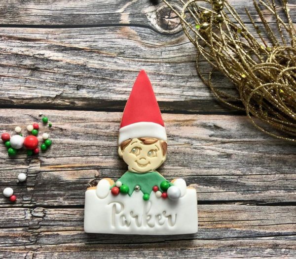Elf Place Setting Cookie Cutter and Fondant Stamp