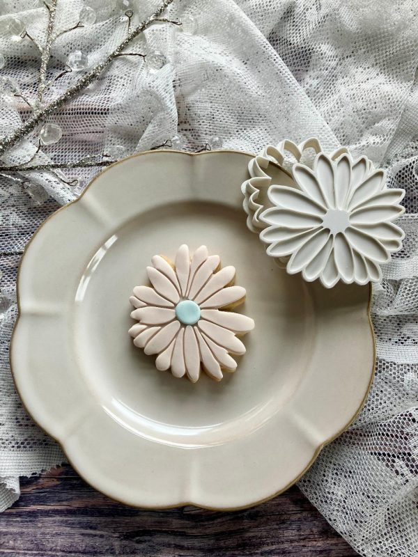 Flower Cookie Cutter and Fondant Stamp, Gardening, Mothers Day, Mother's Day, Get Well Soon