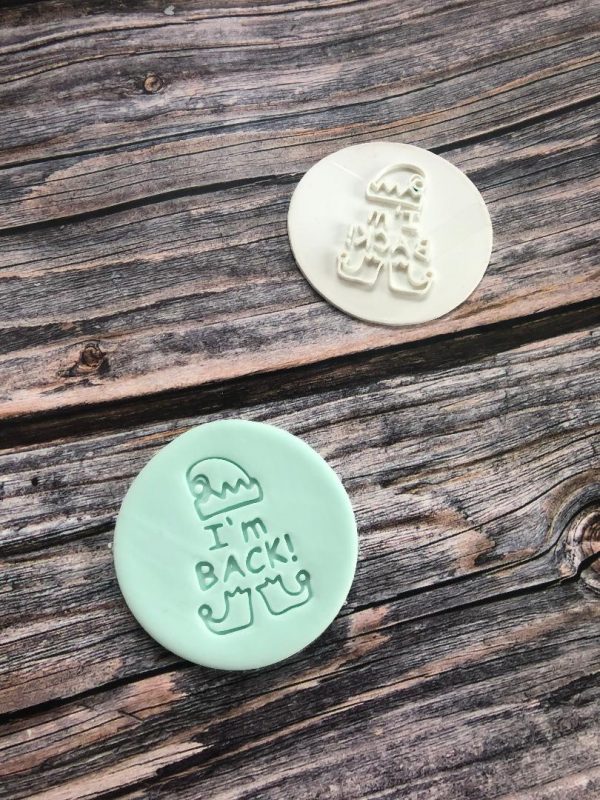 I'm Back Cookie Stamp, Elf on the Shelf, Elf Return