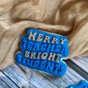 Merry Teacher Bright Students Cookie Cutter and Fondant Stamp Embosser