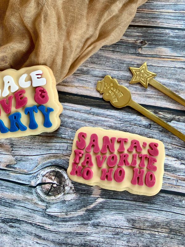 Santas Favorite Ho Ho Ho Cookie Cutter and Fondant Embosser
