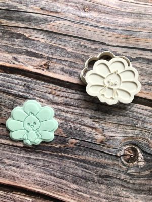 Turkey Cookie Cutter and Fondant Stamp Embosser, Thanksgiving, Christmas