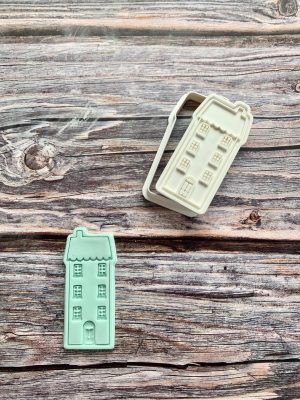Town House Cookie Cutter and Fondant Stamp