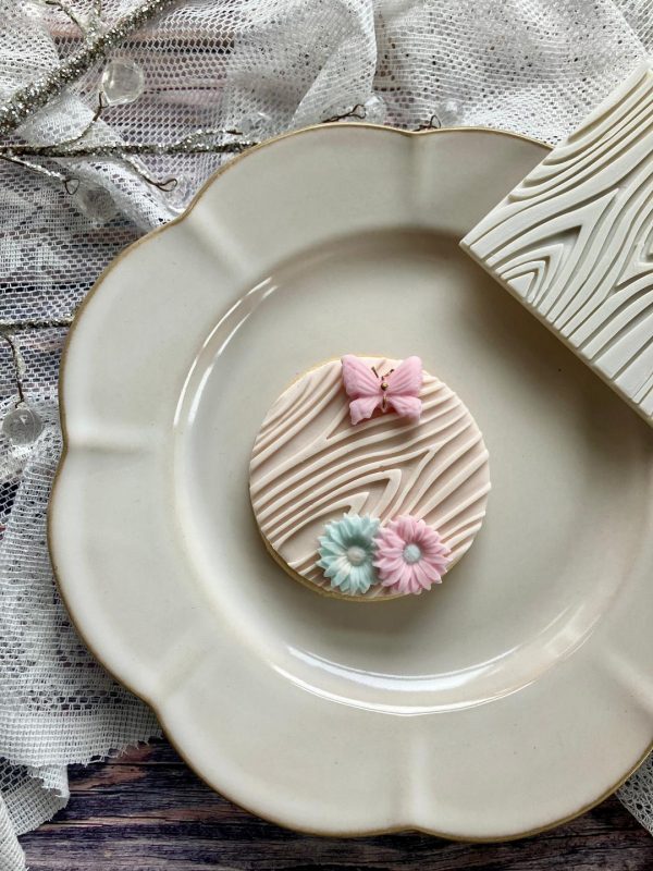 Wood Grain Pattern Fondant Stamp Embosser