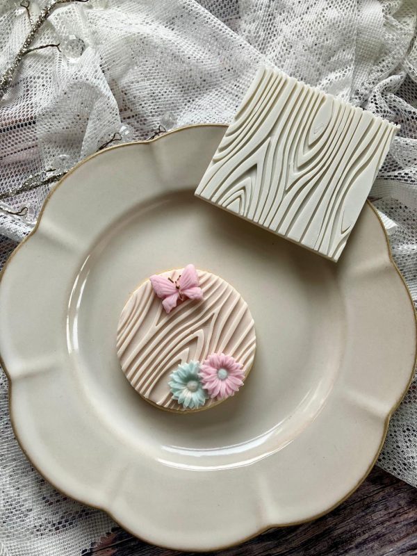 Wood Grain Pattern Fondant Stamp Embosser