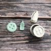Set of Two Baby Miniatures, Baby Bottle and Button, Treat Box Fillers