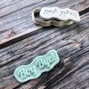 Boy Bye Cookie Cutter and Fondant Stamp Embosser