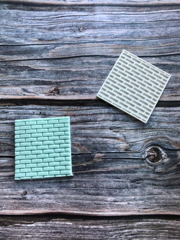 brick Brick Pattern Fondant Stamp Embosser, New Home, Mario