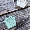 Cute Present Cookie Cutter and Fondant Stamp Embosser, Gift, Birthday Present, Gift