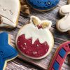 Cute Christmas Pudding Cookie Cutter and Fondant Stamp Embosser, Christmas Cookie Cutter, Christmas