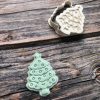 Cute Christmas Tree Cookie Cutter and Fondant Stamp Embosser, Holidays, Festive