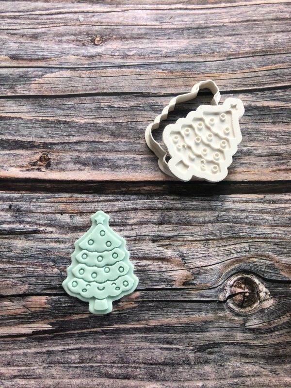 Christmas Tree Cookie Cutter and Fondant Embosser