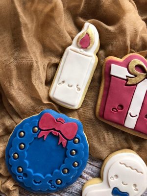 Cute Candle Cookie Cutter and Fondant Embosser
