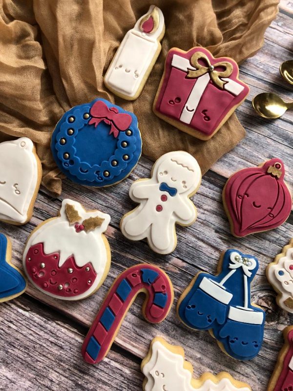 cute candle 2 Cute Candle Cookie Cutter and Fondant Stamp Embosser, Birthday, Christmas