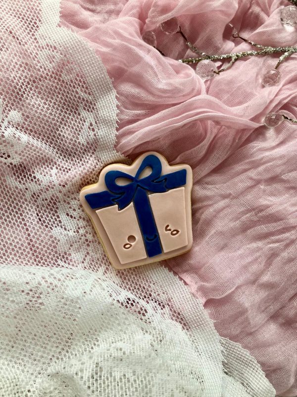 Cute Gift Cookie Cutter and Embosser, Present