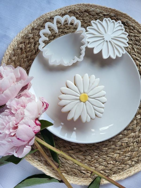 Flower Cookie Cutter and Fondant Stamp