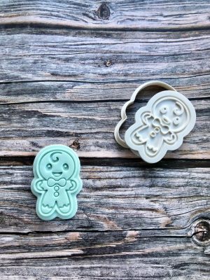 Gingerbread Man Cookie Cutter and Fondant Embosser