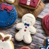Cute Gingerbread Man Cookie Cutter and Fondant Stamp Embosser