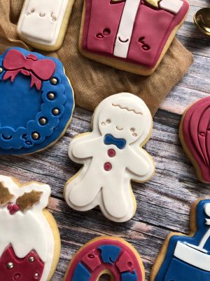 Cute Gingerbread Man Cookie Cutter and Fondant Stamp Embosser