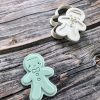 Cute Gingerbread Man Cookie Cutter and Fondant Stamp Embosser, Gingerbread, Christmas