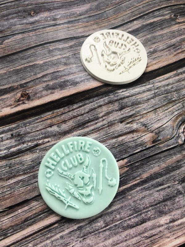 hellfire club 2 Hellfire Club Fondant Stamp Embosser, Stranger Things