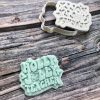 holly jolly teacher 2 Holly Jolly Teacher Cookie Cutter and Fondant Stamp Embosser, Christmas, Thank you Teacher