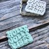 holly jolly vibes 2 Holly Jolly Vibes Cookie Cutter and Fondant Stamp Embosser, Merry Christmas, Groovy Christmas