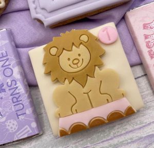 Lion Cookie Cutter and Fondant Stamp, Circus Lion, Circus Theme Embosser