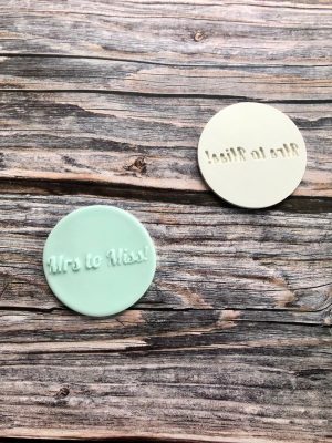 Mrs To Miss Fondant Stamp Embosser