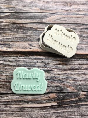 Newly Unwed Cookie Cutter and Fondant Stamp Embosser