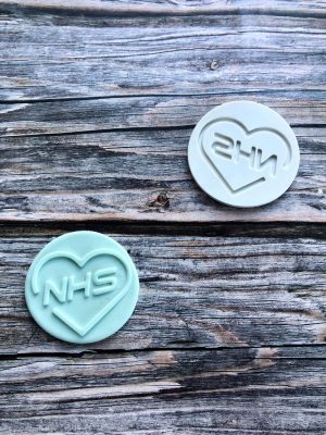 NHS Heart Fondant Stamp Embosser, Thank You NHS, Doctor, Nurse, Get Well Soon