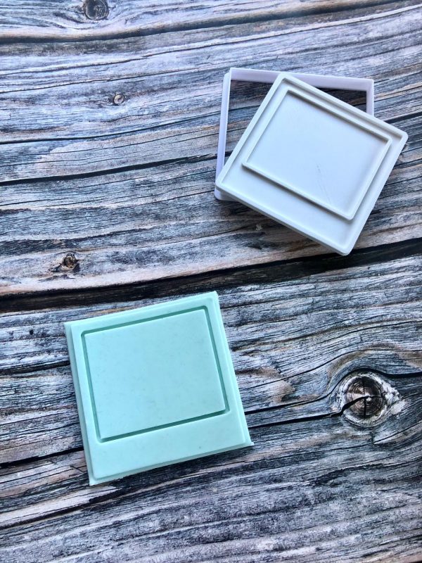 Polaroid Picture Cookie Cutter and Fondant Stamp