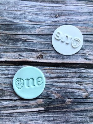 Berry First Birthday Cookie Stamp, Strawberry Theme, Berry Theme, One