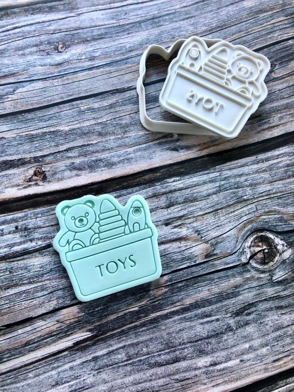 toys 2 Toy Box Cookie Cutter and Fondant Stamp, Christmas, Toys