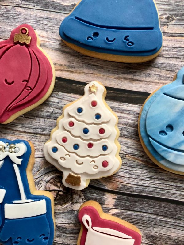 Christmas Tree Cookie Cutter and Fondant Embosser