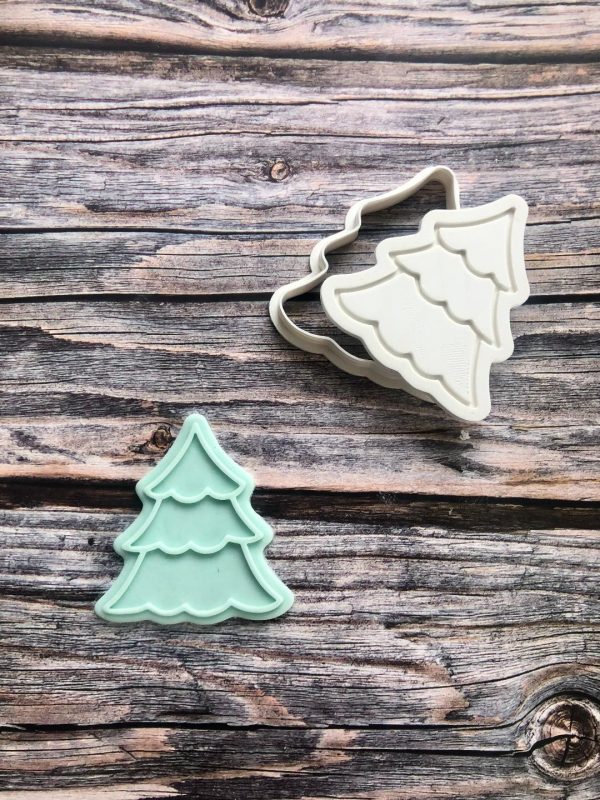 Tree Cookie Cutter and Fondant Embosser