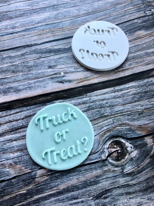 Truck or Treat Fondant Stamp Embosser, Halloween