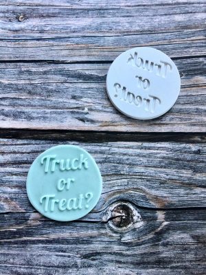 Truck or Treat Fondant Stamp Embosser, Halloween