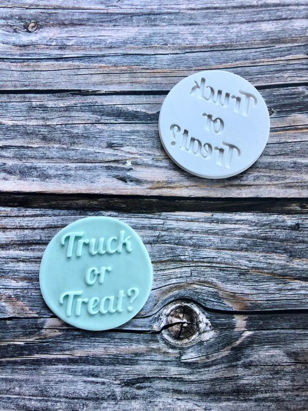 Truck or Treat Fondant Stamp Embosser, Halloween