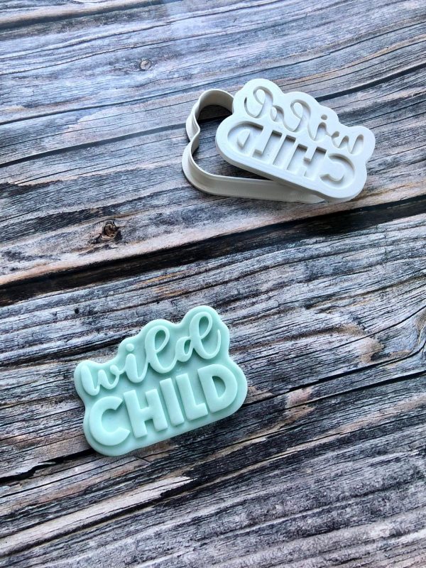 wild child 2 Wild Child Cookie Cutter and Fondant Stamp Embosser, Jungle Birthday, Jungle Theme, Safari Theme